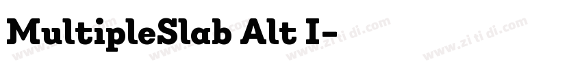 MultipleSlab Alt I字体转换